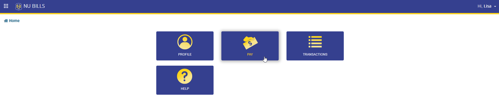 pay module tab