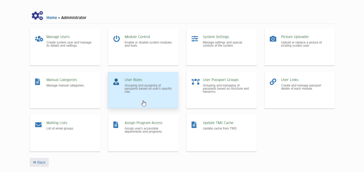 User Roles