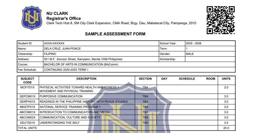 Sample Assessment