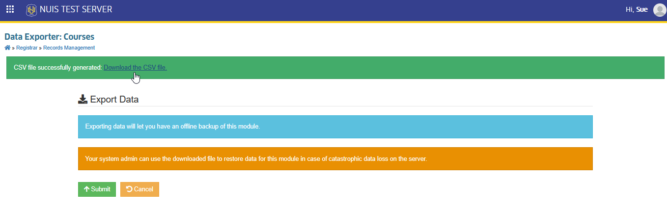 download the CSV file link