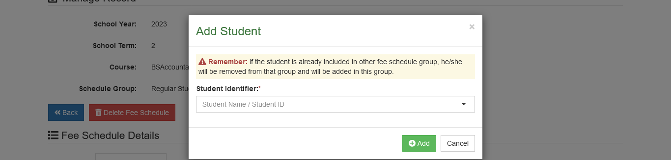 Add Students