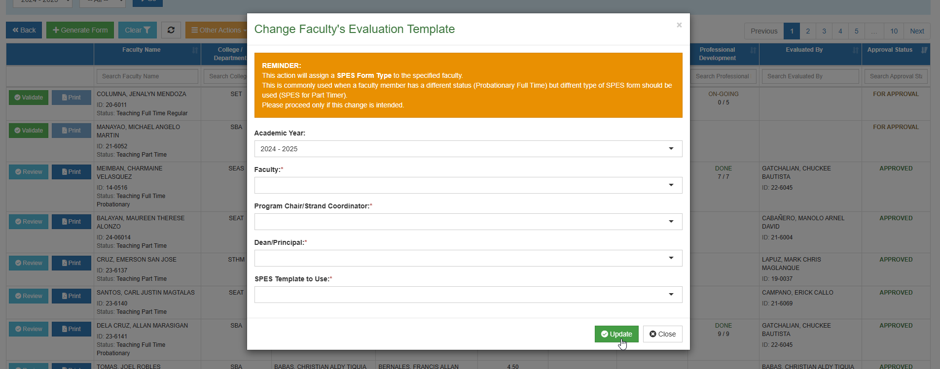 Modal Form