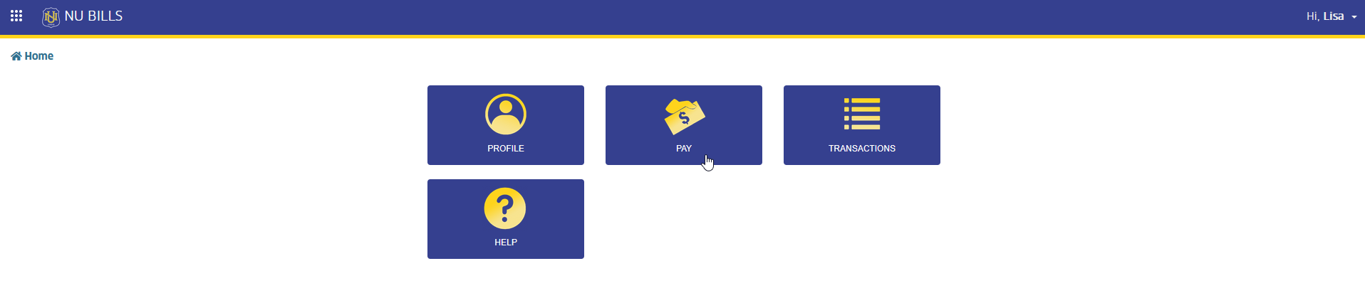 pay module tab
