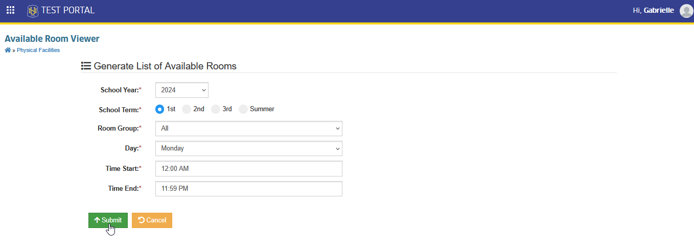 submit button