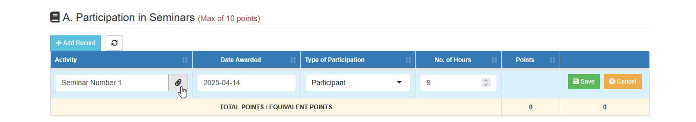 upload file professional development