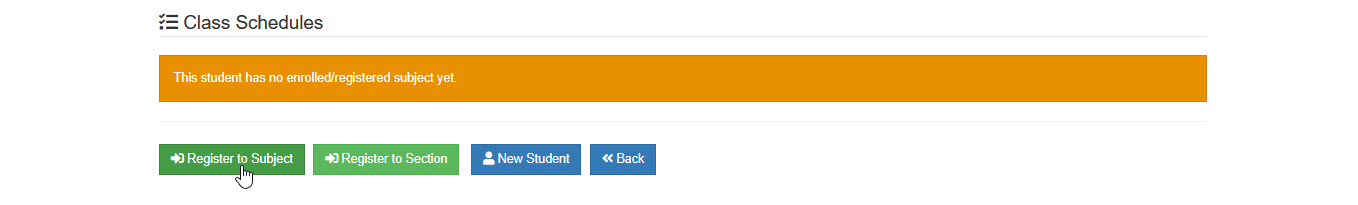 register to subject button