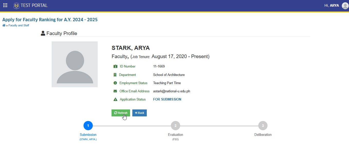 faculty profile