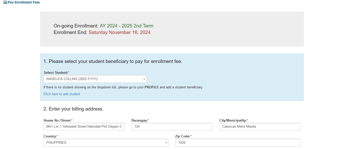 billing address nu bills