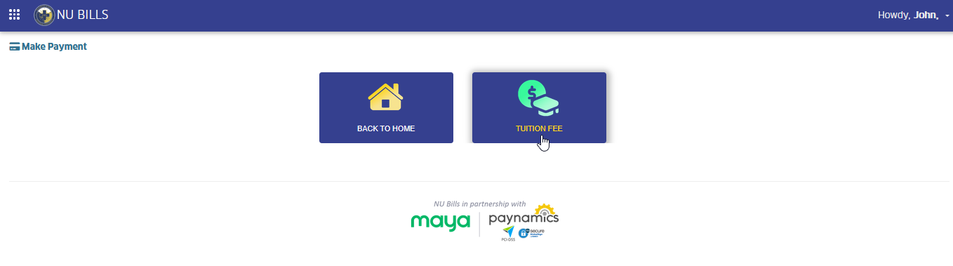tuition module tab