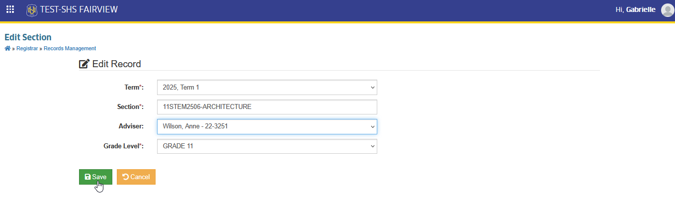 save assign adviser