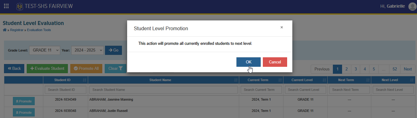 confirm promote all