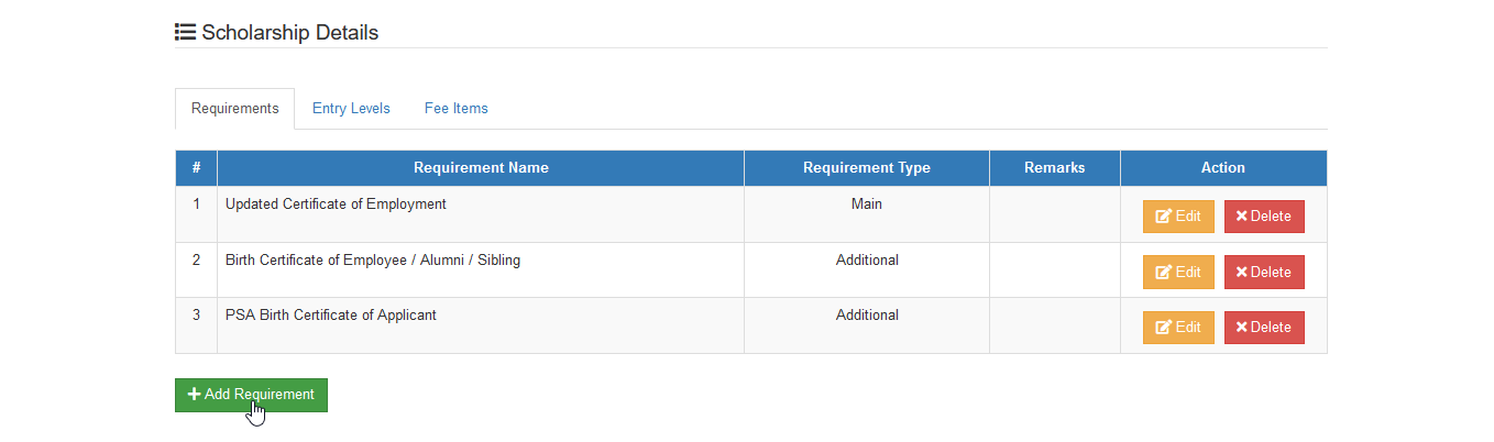 add requirement