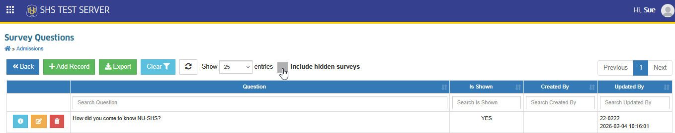 include inactive