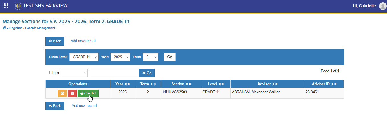 classlist button