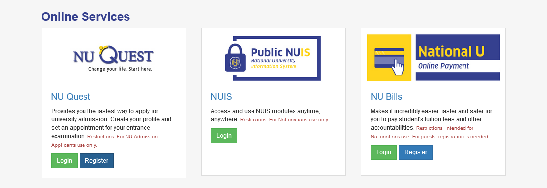 Register NU Quest