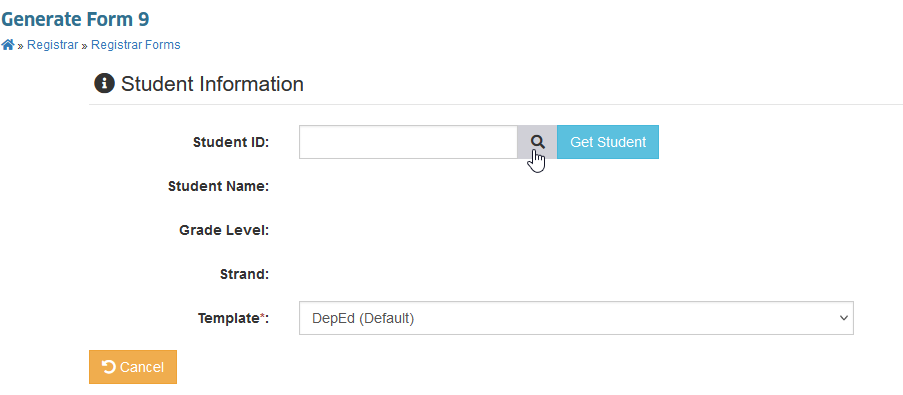 search student