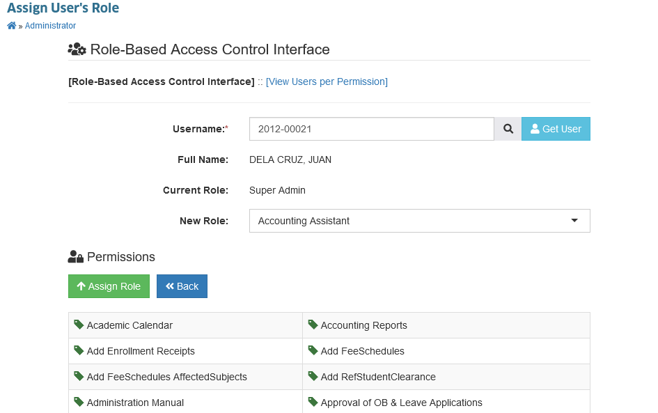 RBAC Assign Role
