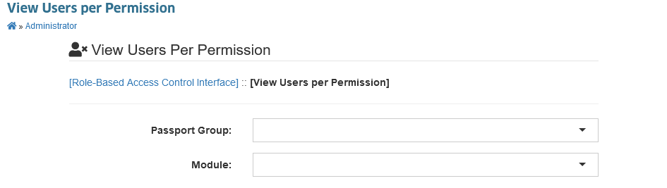 View Users per Permission