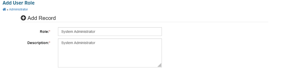 Add User Role